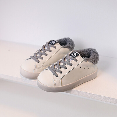 Παιδικά χειμωνιάτικα παπούτσια για αγόρια βελούδινα casual αρνί μάλλινες μπότες Άνετα μαλακά σχολικά παπούτσια από δύο βαμβακερά παπούτσια για κορίτσια 1-15 ετών