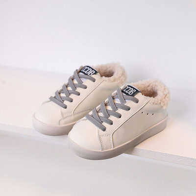 Παιδικά χειμωνιάτικα παπούτσια για αγόρια βελούδινα casual αρνί μάλλινες μπότες Άνετα μαλακά σχολικά παπούτσια από δύο βαμβακερά παπούτσια για κορίτσια 1-15 ετών