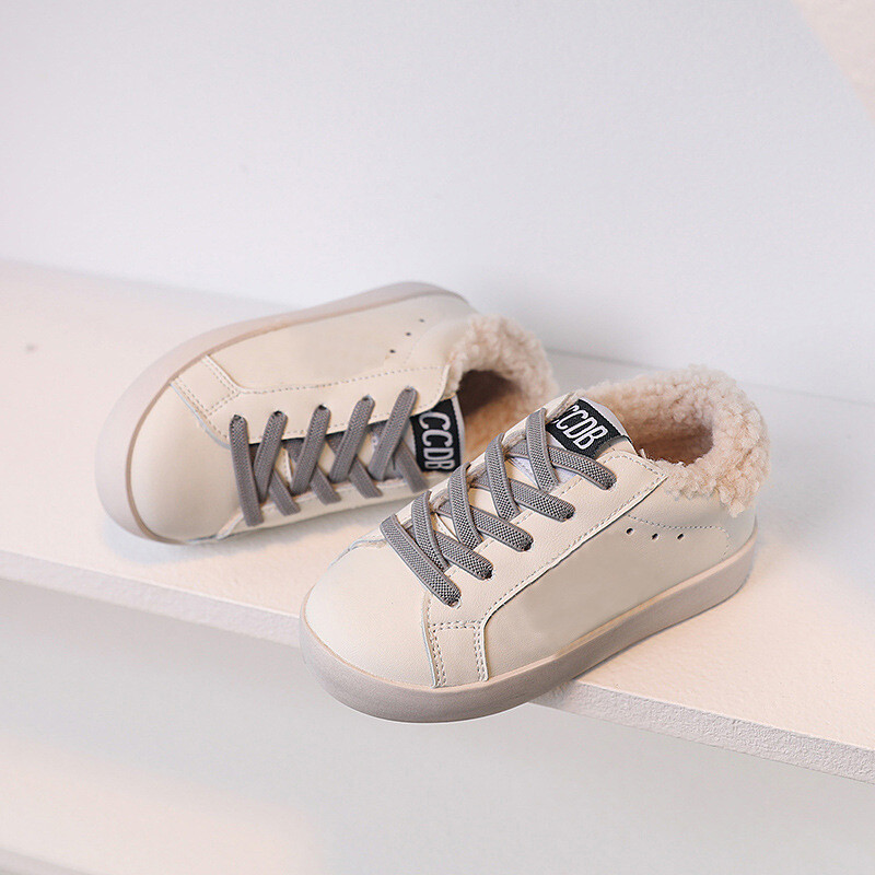 Παιδικά χειμωνιάτικα παπούτσια για αγόρια βελούδινα casual αρνί μάλλινες μπότες Άνετα μαλακά σχολικά παπούτσια από δύο βαμβακερά παπούτσια για κορίτσια 1-15 ετών