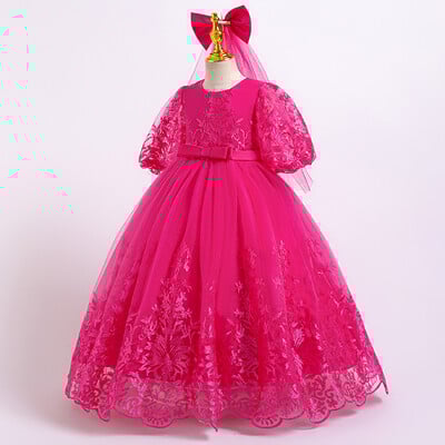 Φόρεμα πριγκίπισσας Φόρεμα γενεθλίων για κορίτσια μόδα high-end 2024 νέο καλοκαιρινό παιδικό φόρεμα CuHK παιδική στολή XH98060