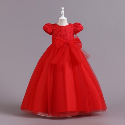 Φορέματα για κορίτσια για πάρτυ 4 Χρώματα 110cm-160cm Βρεφικό Φόρεμα Μακριά Φούστα Παιδική Vestidos Γάμος Γενέθλια Performance Μπαλάκι