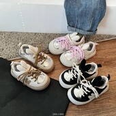 Παιδικά ανοιξιάτικα πάνινα παπούτσια για κορίτσια Casual παπούτσια Ροζ παπούτσια για τρέξιμο με μαλακή σόλα Παιδικά παπούτσια