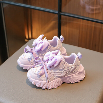 Lány sportcipők Daddy cipők 2024 tavaszi és őszi új őszi lányok nagy gyermekek lélegző alkalmi puha talpú cipők