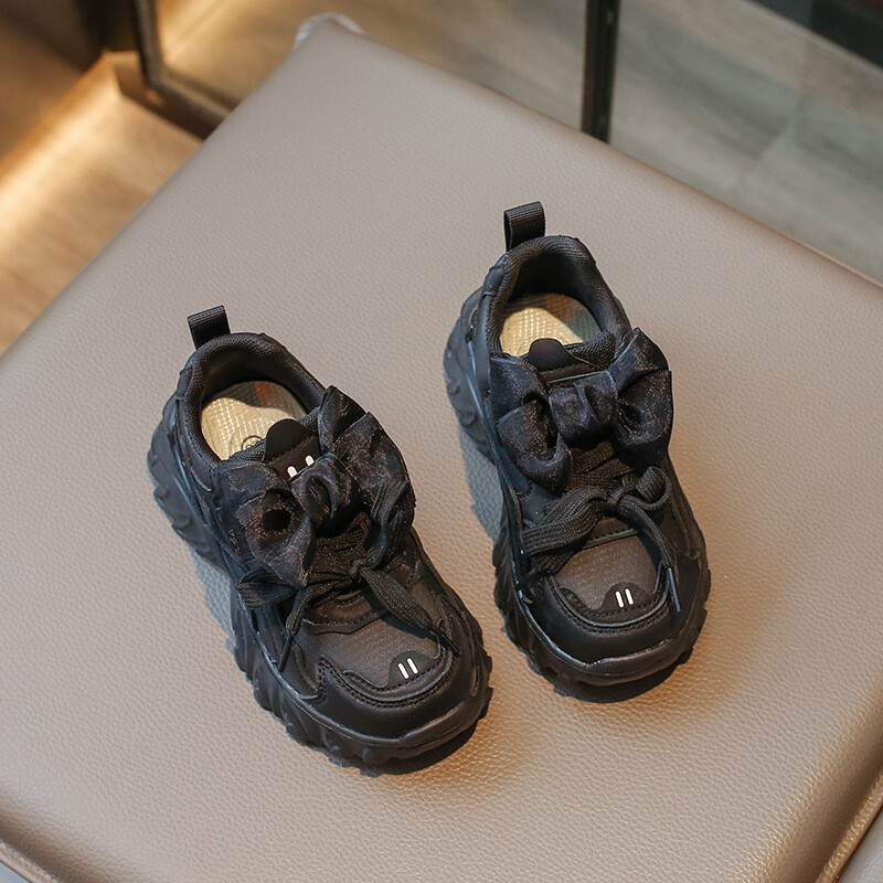 Lány sportcipők Daddy cipők 2024 tavaszi és őszi új őszi lányok nagy gyermekek lélegző alkalmi puha talpú cipők