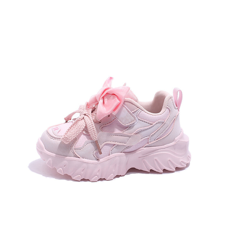 Lány sportcipők Daddy cipők 2024 tavaszi és őszi új őszi lányok nagy gyermekek lélegző alkalmi puha talpú cipők