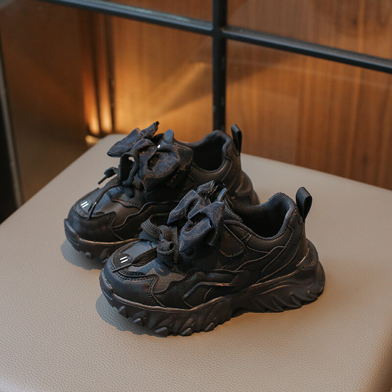 Lány sportcipők Daddy cipők 2024 tavaszi és őszi új őszi lányok nagy gyermekek lélegző alkalmi puha talpú cipők