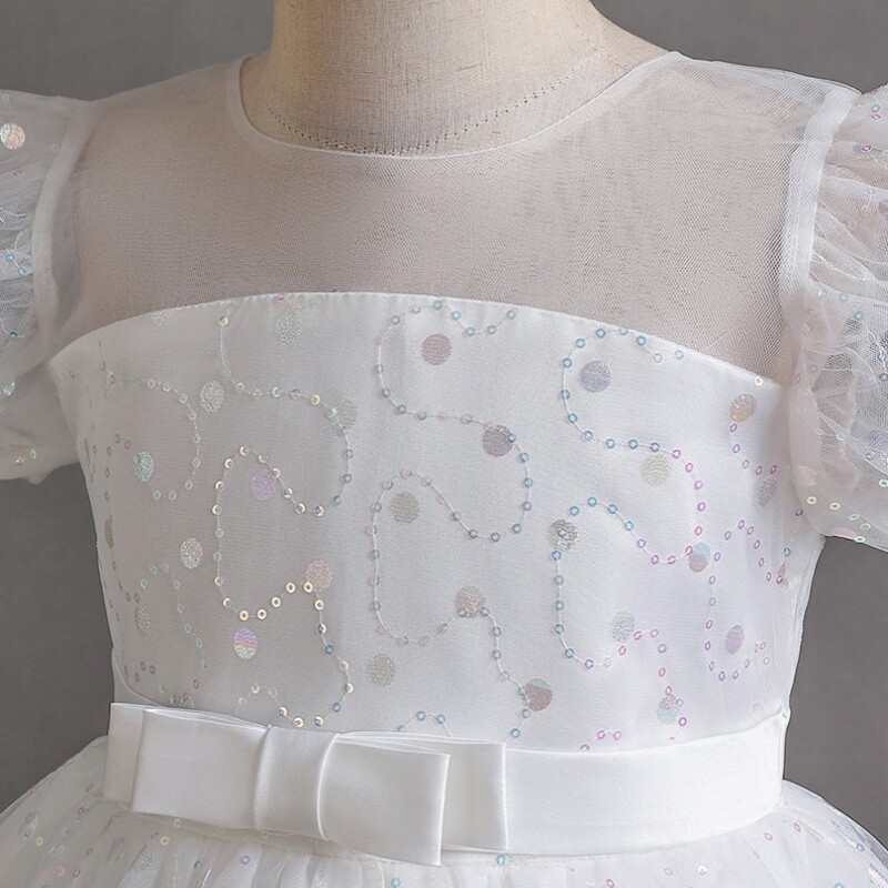 Bridesmaid Flower Girl's Party Χριστουγεννιάτικα Φορέματα για Γάμους Γενέθλια Luxury Age 11 13 14 Teenage Gala Μπλε φόρεμα μωρού