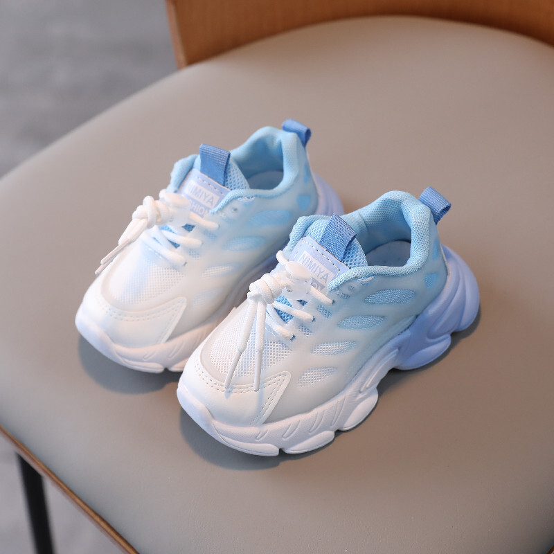 Kūdikių spalvos gradiento spalvos Vaikiški sportiniai batai Minkšti bėgimo tinkleliai kvėpuojantys batai berniukams mergaitėms batai madingi sportbačiai