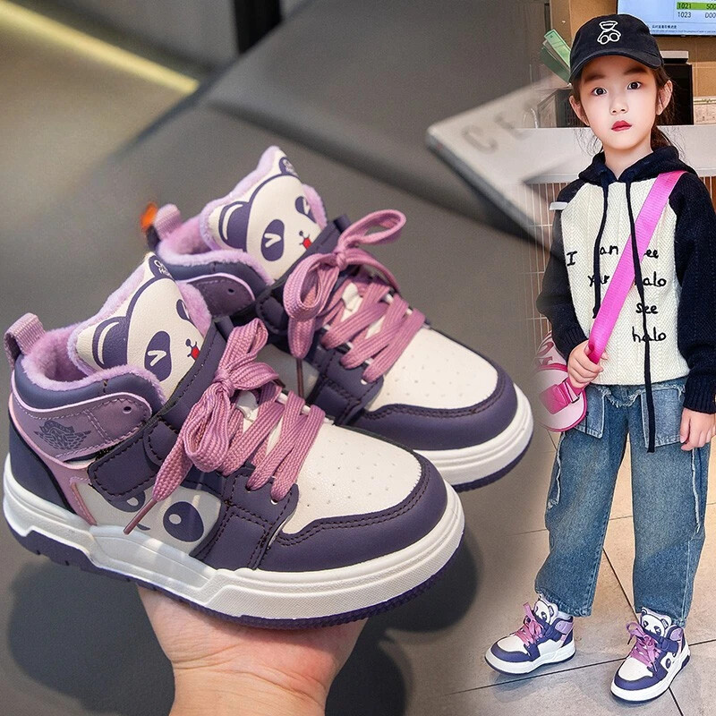 Παιδικό Panda Shoe Casual Sneaker για αγόρι Παιδικό παπούτσι για κορίτσι Επιτραπέζιο παπούτσι βελούδινο Αντιολισθητικό ψηλό παπούτσι Tenis De Mujerr