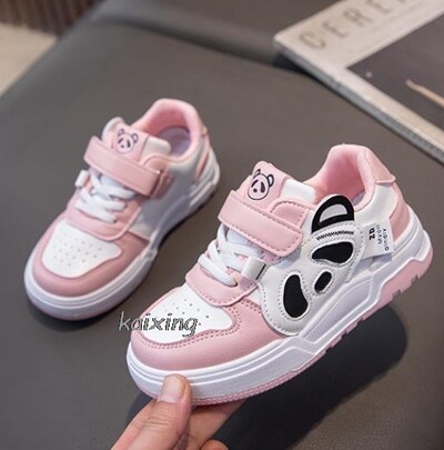 Berniukų sportiniai bateliai Animacinis filmas Big Panda Mokyklinės mergaitės Vaikiškas tinklelis, kvėpuojantis bėgimas, balti madingi šaunūs batai, 26-37 dydžio sportbačiai