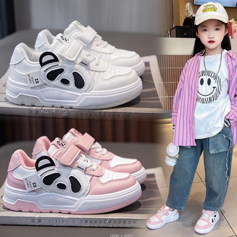 Berniukų sportiniai bateliai Animacinis filmas Big Panda Mokyklinės mergaitės Vaikiškas tinklelis, kvėpuojantis bėgimas, balti madingi šaunūs batai, 26-37 dydžio sportbačiai