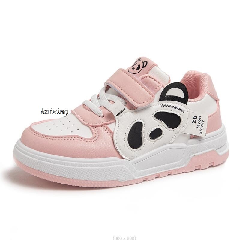 Berniukų sportiniai bateliai Animacinis filmas Big Panda Mokyklinės mergaitės Vaikiškas tinklelis, kvėpuojantis bėgimas, balti madingi šaunūs batai, 26-37 dydžio sportbačiai