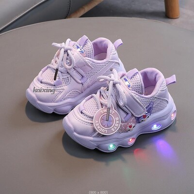 Big Panda Παιδικά Αθλητικά Παπούτσια Ανοιξιάτικη Φωτεινή Μόδα Αναπνεύσιμα Παιδικά Αγόρια Δίκτυ Παπούτσια Κοριτσίστικα Αθλητικά LED με ελαφριά παπούτσια για τρέξιμο