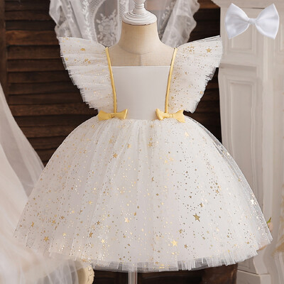 Vaikiška princesiška suknelė mergaitei, siuvinėta vintažinė elegantiška gimtadienio Vestido vestuvinio vakarėlio nėriniuota suknelė vaikams, mergaitei, iškilminga išleistuvių suknelė