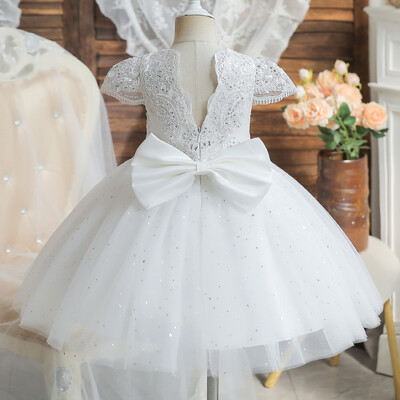 Vaikiška princesiška suknelė mergaitei, siuvinėta vintažinė elegantiška gimtadienio Vestido vestuvinio vakarėlio nėriniuota suknelė vaikams, mergaitei, iškilminga išleistuvių suknelė
