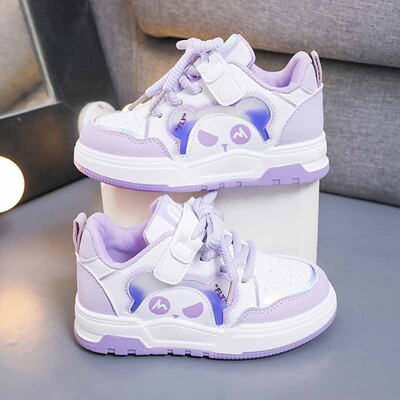 Νέα Παιδικά Cute Bear Αθλητικά Παπούτσια Επιτραπέζια Παιδικά Αντιολισθητικά Αθλητικά Παπούτσια Μικρά Λευκά Παπούτσια Trendy Boys PU Δερμάτινα casual παπούτσια