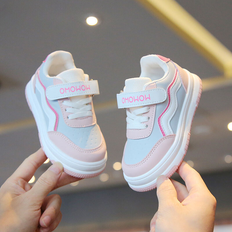 Mergaičių mados neslystantys sportbačiai Rožiniai Nauji Laisvalaikio Batai Studentams Bėgimo Batai Vaikams Vaikams Mergaitėms Kvėpuojantys lauko batai