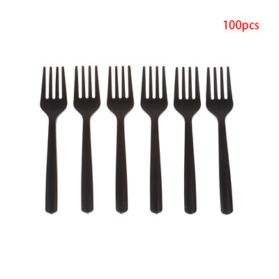 100Pcs Clear Transparent Forks for Party Sticks Picks Σετ σουβλάκι Πιρούνια φρούτων