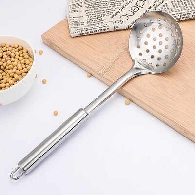 Σετ μαγειρικών σκευών κουζίνας από ανοξείδωτο ατσάλι, Τρυπητό, κουτάλι σούπας, διάτρητο φτυάρι, φτυάρι κατσαρόλας, κουτάλα ρυζιού, ειδικά εργαλεία κουζίνας