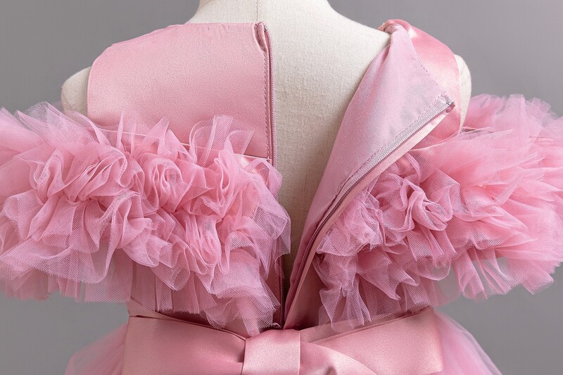 HETISO Πολυτελή φορέματα για κομψά πάρτι κορίτσια Tutu Παιδική νυφική φόρεμα χορού Χριστουγεννιάτικη ρόμπα βρεφική γέμιση 4 6 8 10 12 ετών