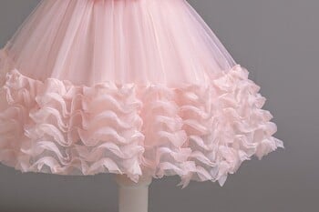 HETISO Girls Party Dress 3D Bow Princess Puff μανίκι Παιδικό Χριστουγεννιάτικο φόρεμα για γενέθλια γάμου Baby frocks 1-6 ετών