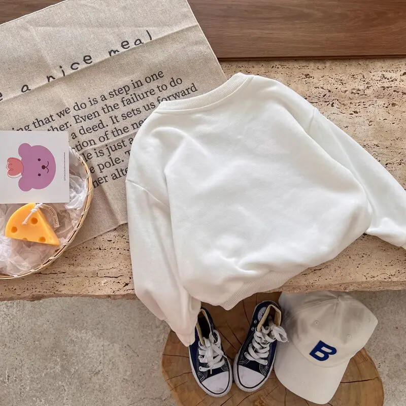 Βρεφικά κοριτσίστικα φούτερ Άνοιξη και Φθινόπωρο 2024 Παιδικό πουλόβερ πουλόβερ Casual Ευέλικτο τρισδιάστατο μπλουζάκι λουλουδιών