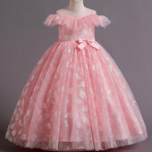 Princešu puķu meitenes kleita vasaras kāzu dzimšanas dienas ballītei bērnu kleitas meitenēm bērnu kostīmu pusaudžu balles dizains