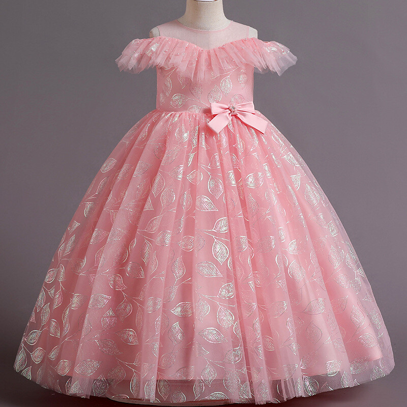 Princešu puķu meitenes kleita vasaras kāzu dzimšanas dienas ballītei bērnu kleitas meitenēm bērnu kostīmu pusaudžu balles dizains