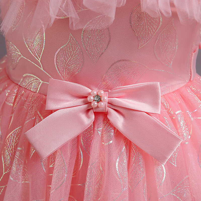 Princešu puķu meitenes kleita vasaras kāzu dzimšanas dienas ballītei bērnu kleitas meitenēm bērnu kostīmu pusaudžu balles dizains