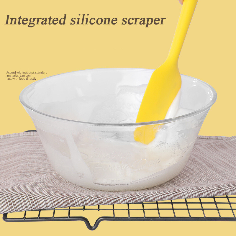 2 db sárga/barna kaparó szilikon spatula készlet kütyü eszközök Keverőeszköz edények mind konyhai és otthoni sütéshez Tortakrém