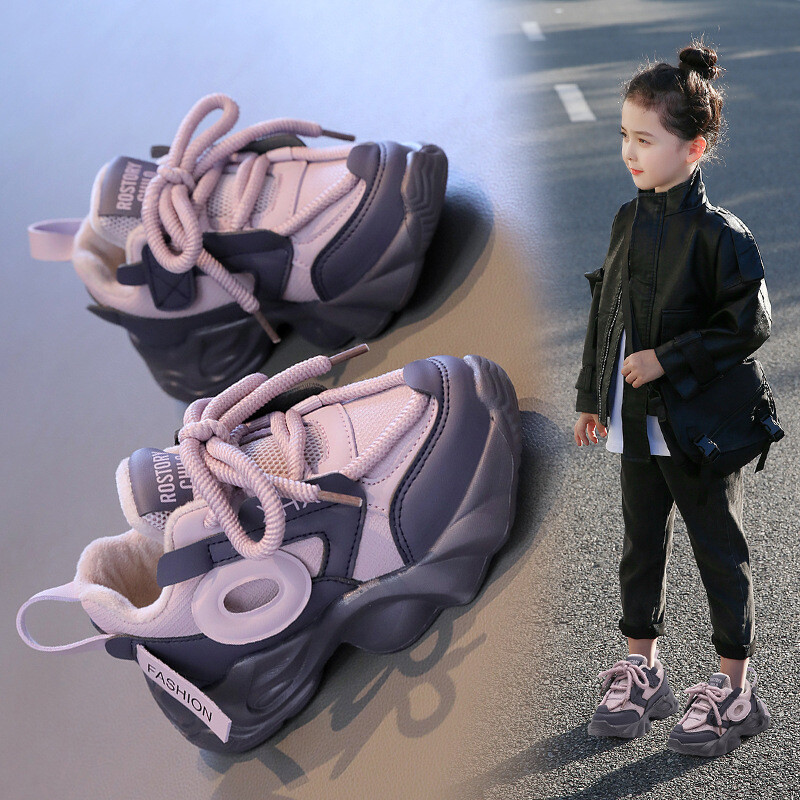 Детски пролетни маратонки Момчета Момичета Училищни ежедневни обувки Нови 2025 Външни дишащи маратонки Детски меки подметки Неплъзгащи се спортни