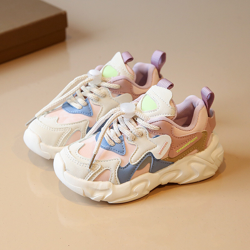 Gyermekek alkalmi sportcipők tavaszi új puha talpú cipők kisgyermek fiúk lányok tornacipők gyerek hálós lélegző divatos futócipők