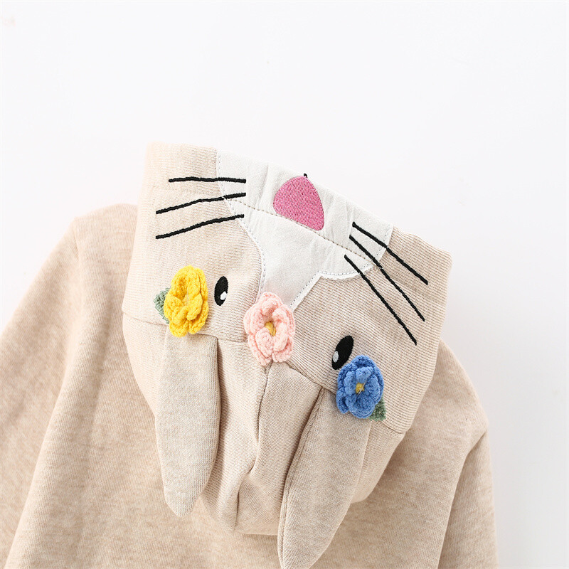 Jumping Meters 2-7T Cute outwear Βρεφικά πουκάμισα με κουκούλα και φερμουάρ Hot Selling Παιδικά μπουφάν υπερβαίνουν τα ανοιξιάτικα ρούχα