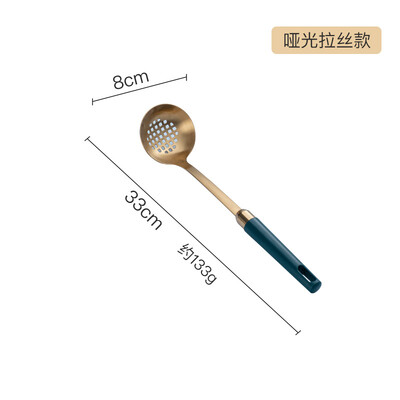 Set de ustensile de bucătărie din oțel inoxidabil auriu, ustensile de bucătărie de lux nordic, linguriță, spatulă pentru supă, mâner din ceramică, vase antiaderență