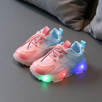 Παιδικά Led Glowing casual παπούτσια για αγόρια Διχτυωτό αναπνεύσιμο ελαφρύ αθλητικό παπούτσια για κορίτσια Παιδικά φωτεινά αθλητικά παπούτσια για τρέξιμο τένις