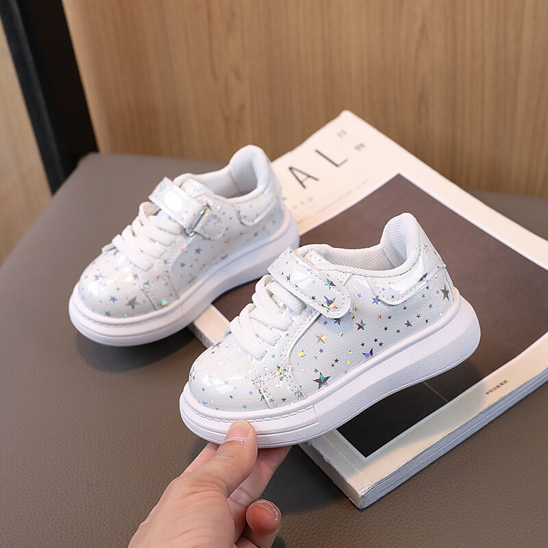 Есенни детски обувки за момичета 2024 г. Нови детски маратонки Момическа мода Принцеса Ежедневни спортни обувки Студентски обувки Тийнейджърски обувки