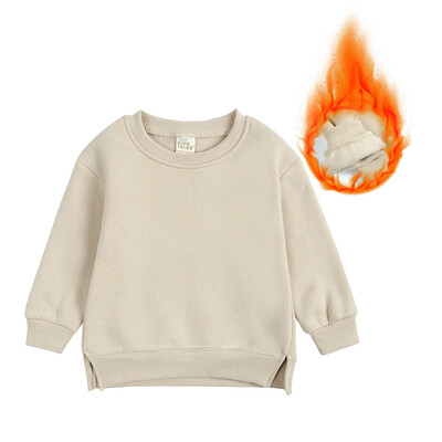 Bērnu džemperis Rudens un Ziemas silts Flīsa Apģērbs Meiteņu Tops Zēniem Biezs Masīvs Pulovers Sports Bērnu Apģērbs