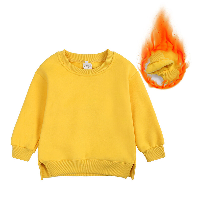 Bērnu džemperis Rudens un Ziemas silts Flīsa Apģērbs Meiteņu Tops Zēniem Biezs Masīvs Pulovers Sports Bērnu Apģērbs