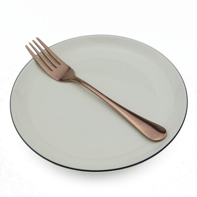 4 bucăți furculiță pentru cină, cu curcubeu colorat, tacâmuri coreene, pentru desert, pentru salată, cu mâner lung, veselă, furculițe, tacâmuri