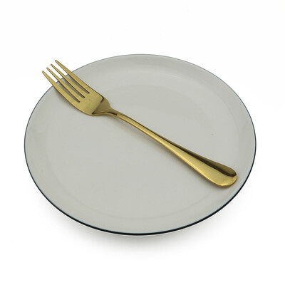 4 bucăți furculiță pentru cină, cu curcubeu colorat, tacâmuri coreene, pentru desert, pentru salată, cu mâner lung, veselă, furculițe, tacâmuri