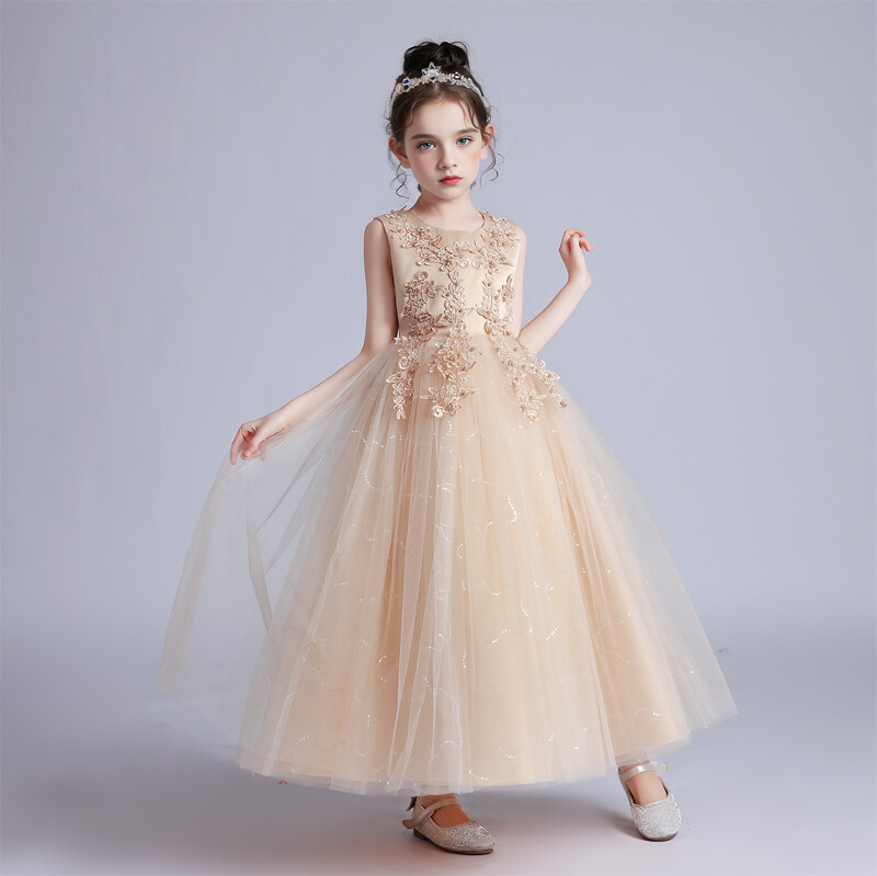 BX683 Bērnu kleitas meitenēm Mežģīņu kleita kleita Princeses Apģērbi Bērni Svinīga vakara ballīte Puķu meiteņu kāzu Vestidois