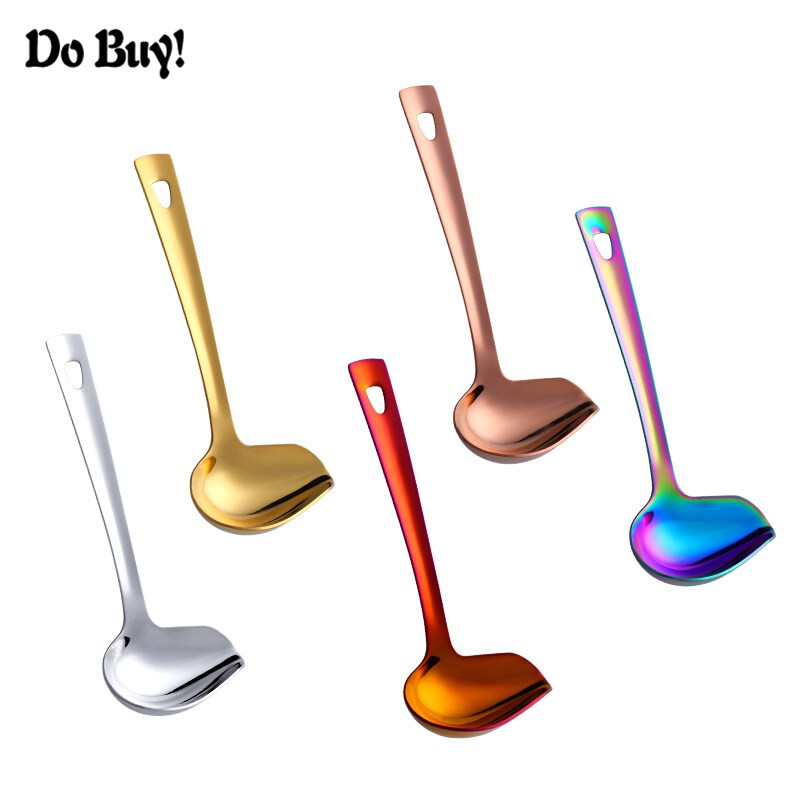 1 tk roostevabast terasest supikastme lusikas Väike supikulp Serveerimislusikas Creative Supi pudru kastme lusikas Õrn söögiriistad