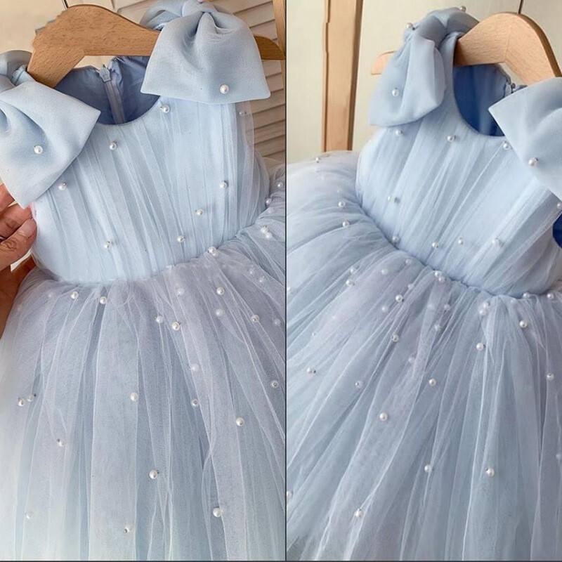 Princess Communion Dress Girl Βραδινά φορέματα σε προσφορά Liquidation Girl Girls' Concert Dress Κομψά φορέματα για πάρτι για κορίτσια