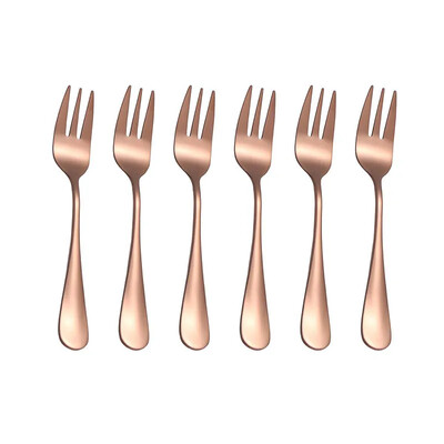 6 kom/set Vilice za voće Vilice za desert su male i osjetljive za zabavu gostiju Pribor za jelo od nehrđajućeg čelika Set mini vilica