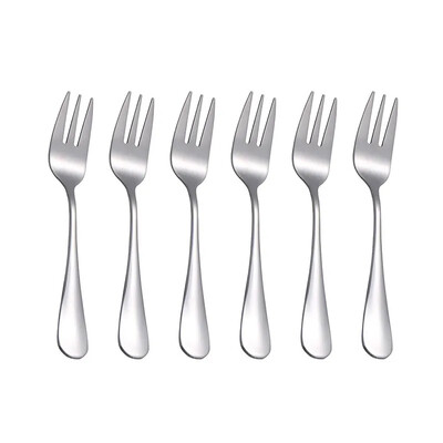 6 kom/set Vilice za voće Vilice za desert su male i osjetljive za zabavu gostiju Pribor za jelo od nehrđajućeg čelika Set mini vilica