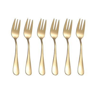 6 kom/set Vilice za voće Vilice za desert su male i osjetljive za zabavu gostiju Pribor za jelo od nehrđajućeg čelika Set mini vilica