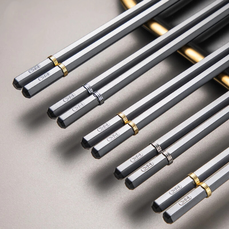 5 ζεύγη αντιολισθητικά επαναχρησιμοποιήσιμα ξυλάκια για σούσι Πολλαπλών στιλ Hot Pot Stick Food Grade Plastic Japanese Chopsticks Board Palillos