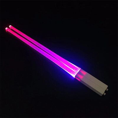 1 ζεύγος LED Lightsaber Chopsticks Φωτεινός επαναχρησιμοποιούμενος φωτισμός κουζίνας LED chopstick λαμπερό χωρίς BPA ασφαλή για τρόφιμα Chopsticks