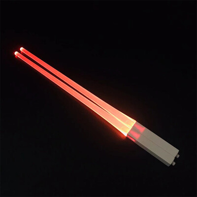 1 ζεύγος LED Lightsaber Chopsticks Φωτεινός επαναχρησιμοποιούμενος φωτισμός κουζίνας LED chopstick λαμπερό χωρίς BPA ασφαλή για τρόφιμα Chopsticks