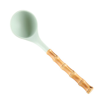 Σερβίρισμα με πινέλο μακαρονάδας Tong Spaghetti Server Turner Spatula Scoop Ladle Soup σερβιρίσματος Κουτάλι Μπαμπού με ρίζα σιλικόνης Κουζινικά σκεύη